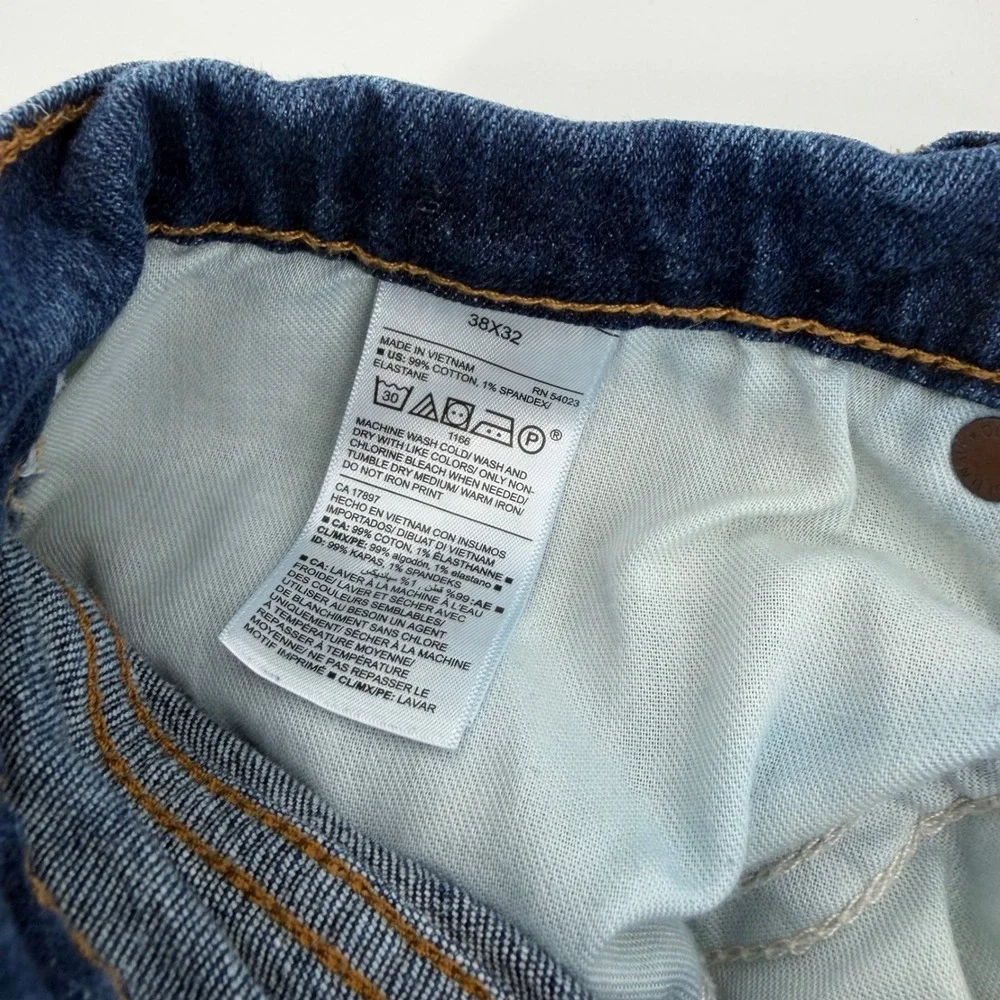 Old Navy Mens Athletic Fit Jeans 38x32 Dark Blue Denim Stretch